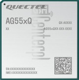 Vérification de l'IMEI QUECTEL AG550Q-CN sur imei.info