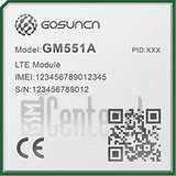 Verificación del IMEI  GOSUNCN GM551A en imei.info