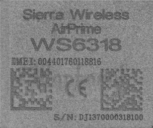 Verificação do IMEI SIERRA WIRELESS WS6318 em imei.info