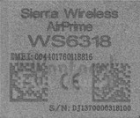 تحقق من رقم IMEI SIERRA WIRELESS WS6318 على imei.info