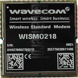 Vérification de l'IMEI WAVECOM WISMO218 sur imei.info