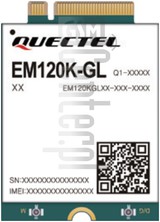 Vérification de l'IMEI QUECTEL EM120K-GL sur imei.info