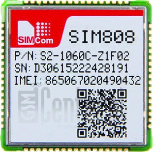 Проверка IMEI SIMCOM SIM808 на imei.info