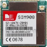IMEI चेक SIMCOM SIM908 imei.info पर
