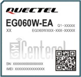 Verificación del IMEI  QUECTEL EG060W-EA en imei.info