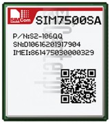 Kontrola IMEI SIMCOM SIM7500SA na imei.info