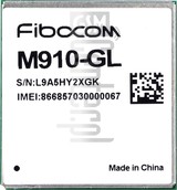 Verificação do IMEI FIBOCOM M910-GL em imei.info