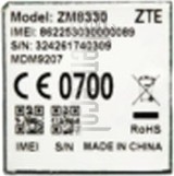 ตรวจสอบ IMEI ZTE ZM8330 บน imei.info