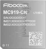 Verificação do IMEI FIBOCOM MC919-CN em imei.info