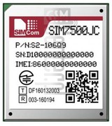 Verificação do IMEI SIMCOM SIM7500JC em imei.info