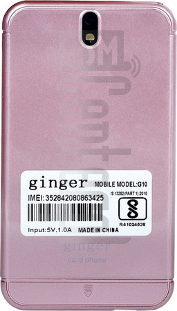 IMEI Check GINGER G10 on imei.info