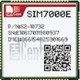 Vérification de l'IMEI SIMCOM SIM7000E sur imei.info