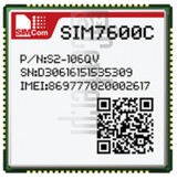 Kontrola IMEI SIMCOM SIM7600C na imei.info