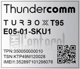 Перевірка IMEI THUNDERCOMM T95G-EA на imei.info