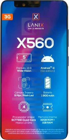 Celular Smartphone Lanix X560 5 Pulgadas Dual Sim 32GB 1GB RAM Verde -  Digitalife eShop