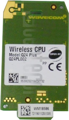 IMEI-Prüfung WAVECOM Wirless CPU Q24CL002 auf imei.info