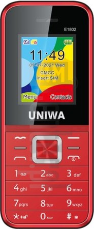 Vérification de l'IMEI UNIWA E1802 sur imei.info