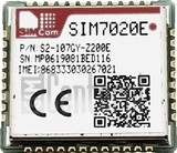 imei.info에 대한 IMEI 확인 SIMCOM SIM7020E