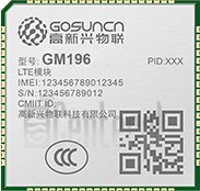 在imei.info上的IMEI Check GOSUNCN GM196