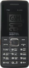 Controllo IMEI KGTEL K-L400 su imei.info