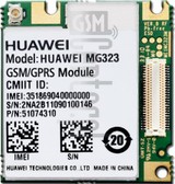 ตรวจสอบ IMEI HUAWEI MG323 บน imei.info