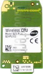 Verificación del IMEI  WAVECOM Wireless CPU Q24PL002 en imei.info