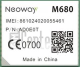 Kontrola IMEI NEOWAY M680 na imei.info