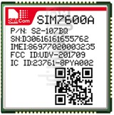 Skontrolujte IMEI SIMCOM SIM7600A na imei.info