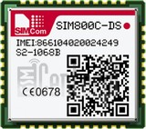 在imei.info上的IMEI Check SIMCOM SIM800C-DS