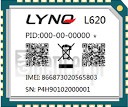 Verificação do IMEI LYNQ L620 em imei.info