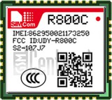 在imei.info上的IMEI Check SIMCOM R800C