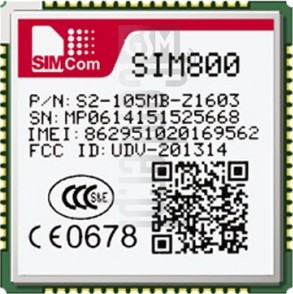 Перевірка IMEI SIMCOM SIM800V на imei.info