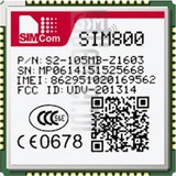 Проверка IMEI SIMCOM SIM800V на imei.info