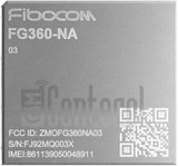 Controllo IMEI FIBOCOM FG360-NA-03 su imei.info