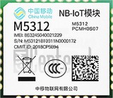 Skontrolujte IMEI CHINA MOBILE M5312 na imei.info