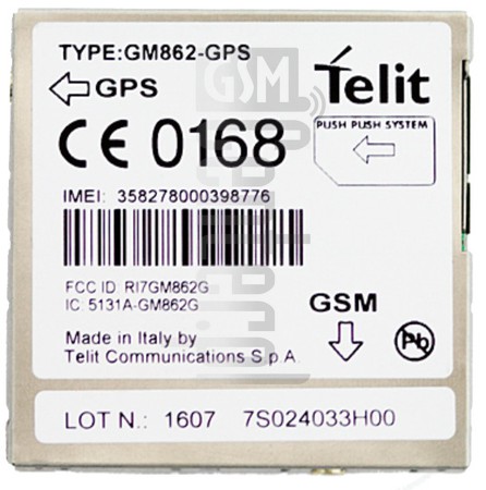 imei.info에 대한 IMEI 확인 TELIT GM862-GPS