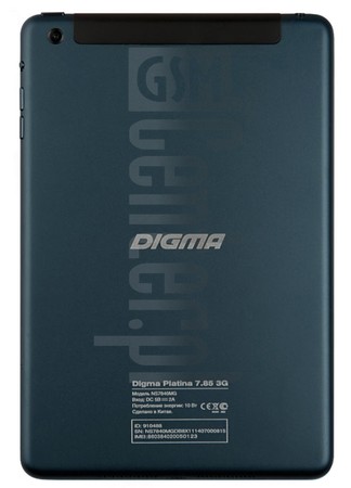 Sprawdź IMEI DIGMA Platina 7.85 3G na imei.info