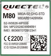 IMEI Check QUECTEL M80 on imei.info