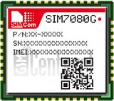 Vérification de l'IMEI SIMCOM SIM7080 sur imei.info
