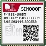 Verificación del IMEI  SIMCOM SIM800F en imei.info
