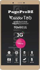 Kontrola IMEI CONDOR TGW801G na imei.info