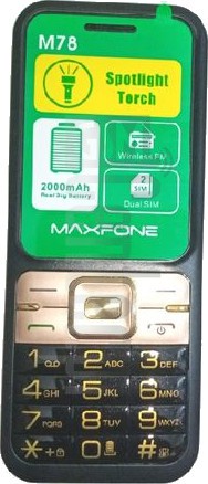 Kontrola IMEI MAXFONE M78 na imei.info