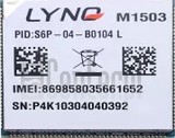 Vérification de l'IMEI LYNQ M1503 sur imei.info