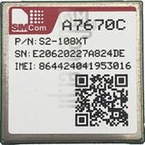 IMEI-Prüfung SIMCOM A7670C auf imei.info