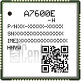 Pemeriksaan IMEI SIMCOM A7600E-H di imei.info