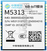 ตรวจสอบ IMEI CHINA MOBILE M5313 บน imei.info