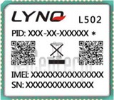 Kontrola IMEI LYNQ L502 na imei.info
