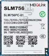Vérification de l'IMEI MEIGLINK SLM756PJ sur imei.info