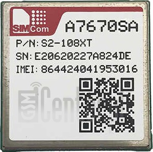 Vérification de l'IMEI SIMCOM A7670 sur imei.info