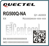 在imei.info上的IMEI Check QUECTEL RG500Q-NA